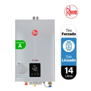 Calefont Digital 14 Litros Gas Licuado Tiro Forzado Rheem