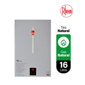 Calefont 16 litros Gas Natural Tiro Natural Rheem