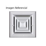 Difusor 25x25 cm de Aluminio con Damper