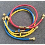 Kit de 3 Mangueras Manifold con Válvula 0,9 Metros