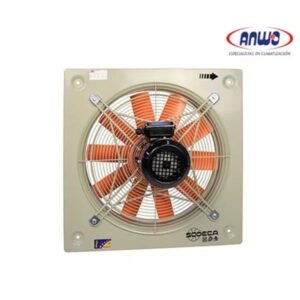 Ventilador Helicoidal Mural SODECA Helice de plastico con rejilla de proteccion QMAX 2422 M3H 380V